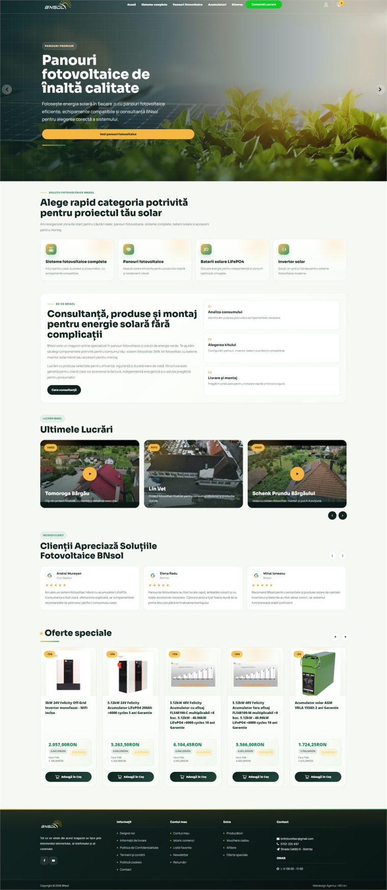 Website von BN Sol
