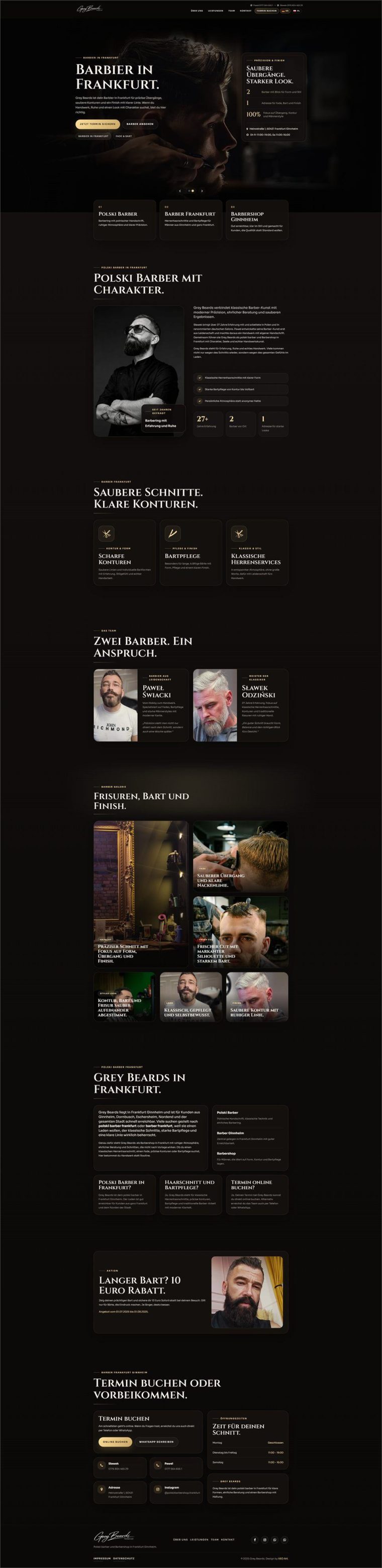 Website von Grey Beards