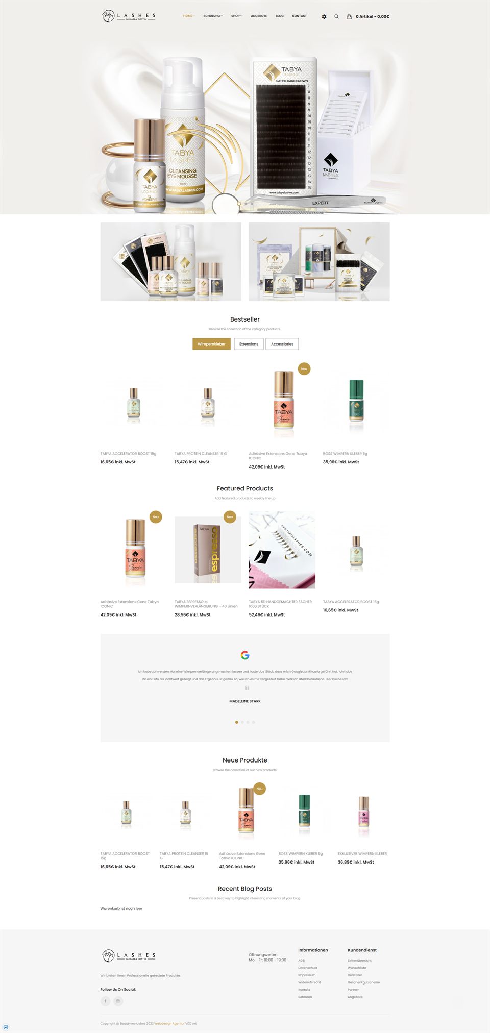 Onlineshop von McLashes
