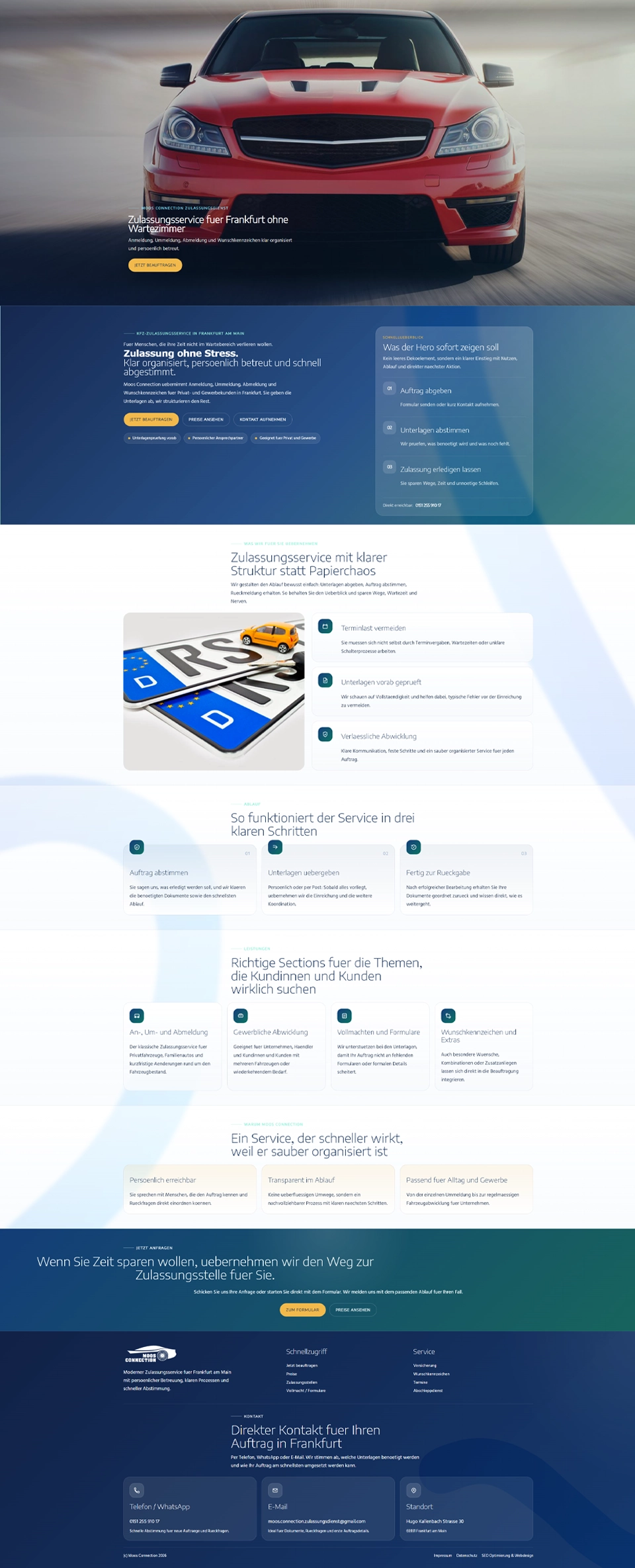 Website von Moos Connection