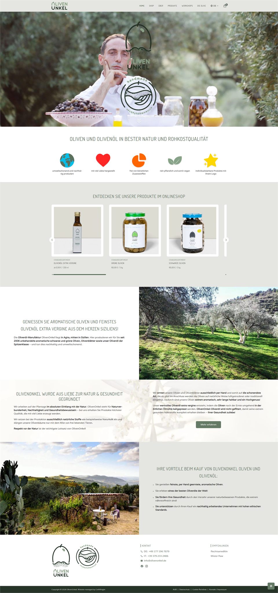 Website von Olivenonkel
