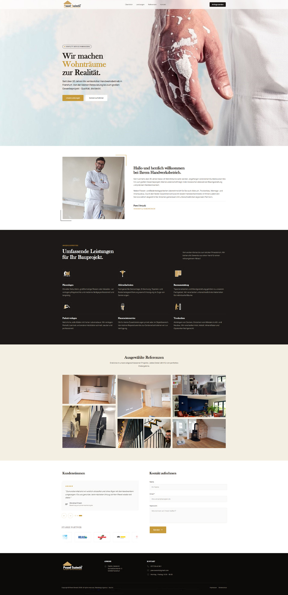 Website von Pawel Kernsanierung